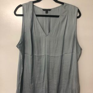 Banana Republic Work Blouse Gray Sleeveless XL